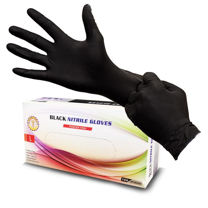 Nitrile Disposable Examination Gloves - Black