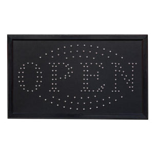 U-39A2 LED open sign with flashing border turned off